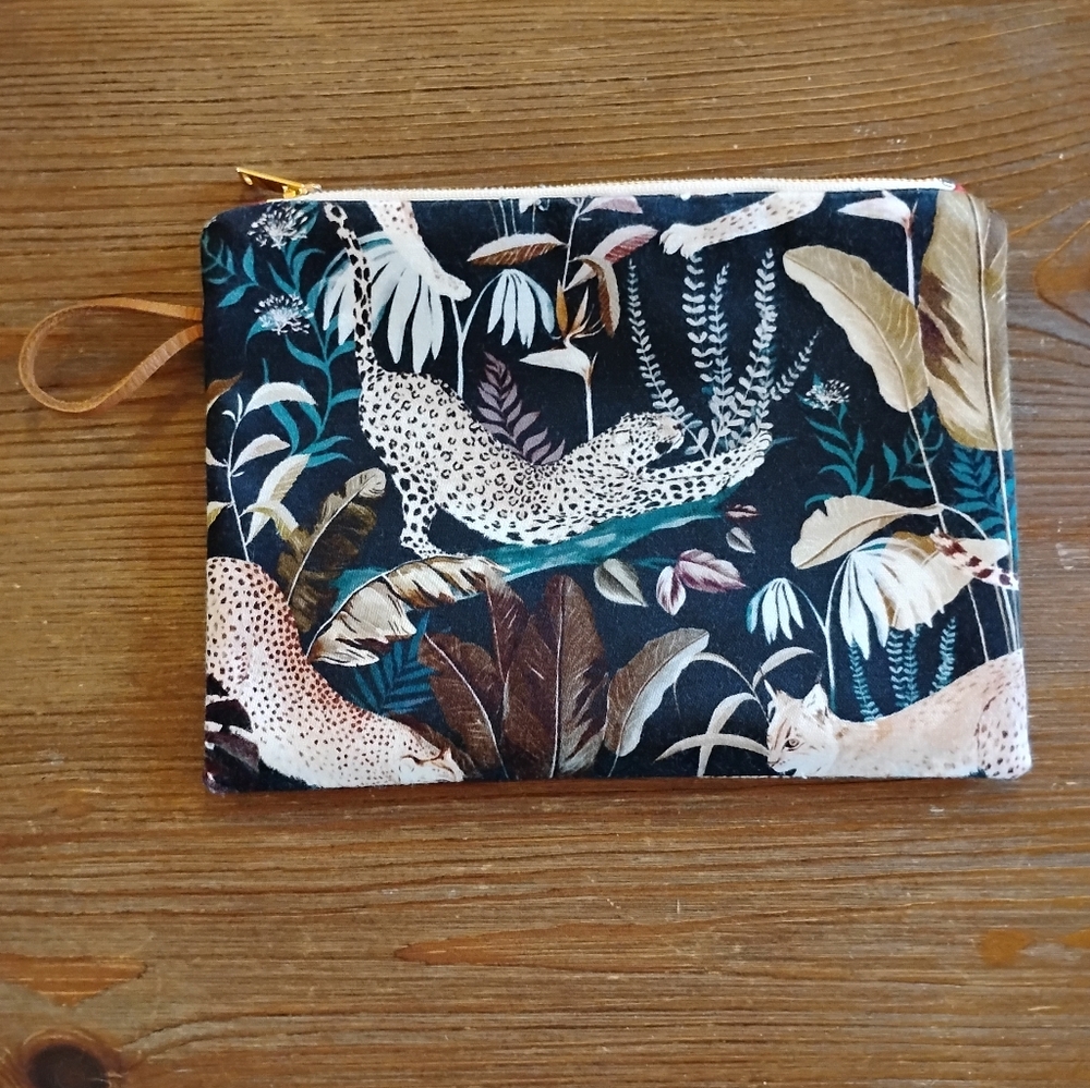 Floral and Animal Print Pouch